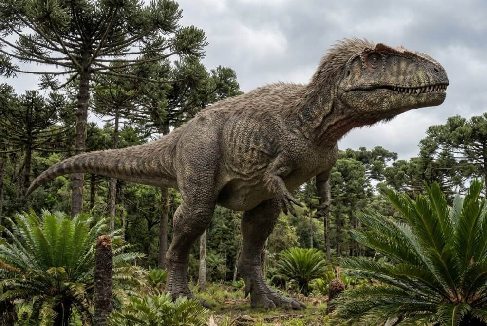 Gigantozaur w naturalnym środowisku