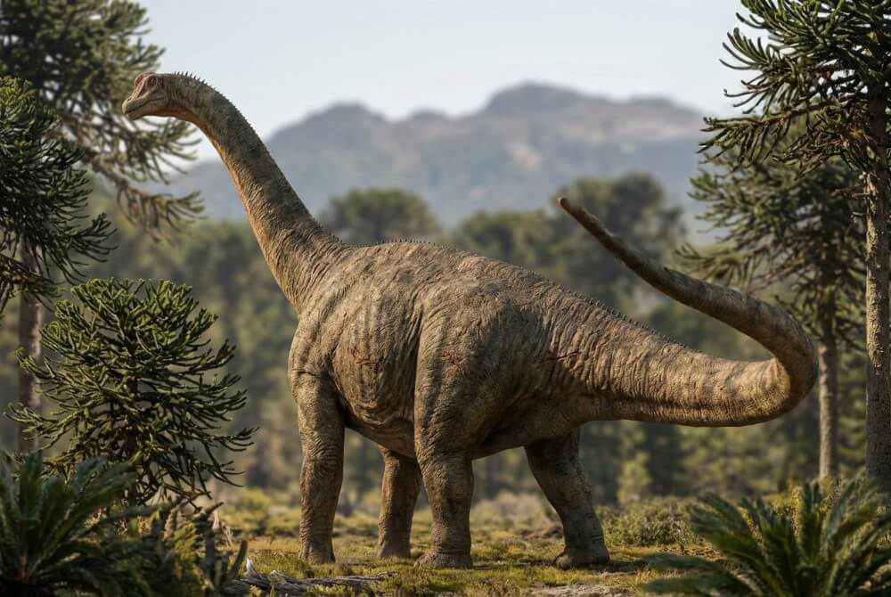 Maraapunisaurus, dinozaur w naturalnym środowisku