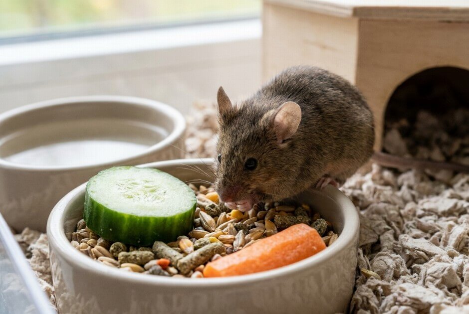 Dieta myszy domowej – zbilansowane pożywienie i świeże składniki